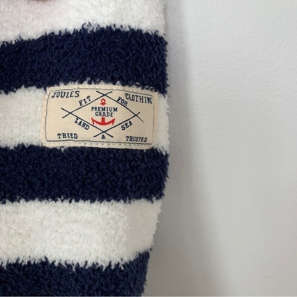 Joules Knitwear Blue & Cream Striped Star Sweater Size 6 - Picture 6 of 8